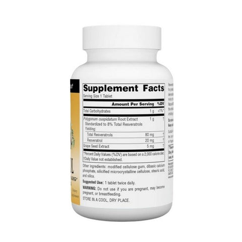 Source Naturals, Resveratrol, 80 mg, 60 Tabs
