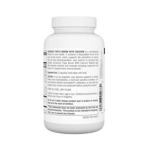 Source Naturals, Triple Boron, 3 mg, Advanced, With Calcium, 120 Caps