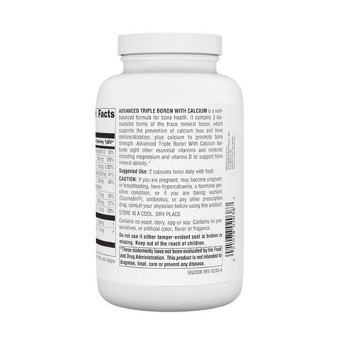 Source Naturals, Triple Boron, 3 mg, Advanced, With Calcium, 240 Caps