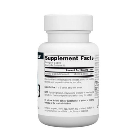 Source Naturals, Vitamin D, 1000 IU, 100 Tabs