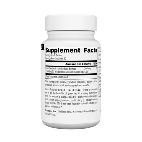 Source Naturals, Green Tea, 100 MG, Extract 120 Tabs
