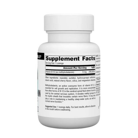 Source Naturals, MethylCobalamin Cherry, 5 mg, 120 Tabs