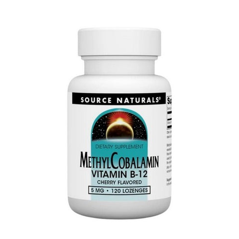 Source Naturals, MethylCobalamin Cherry, 5 mg, 120 Tabs