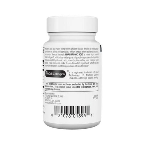 Source Naturals, Hyaluronic Acid, 50 mg, 30 Caps