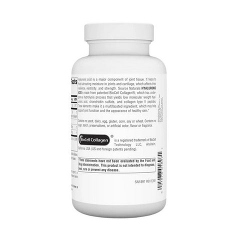 Source Naturals, Hyaluronic Acid, 50 mg, 120 Caps