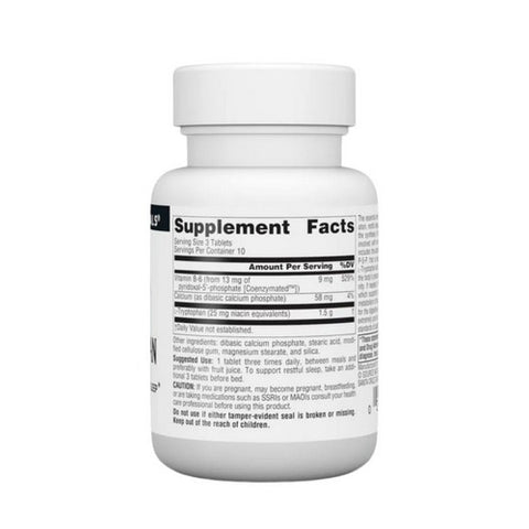 Source Naturals, L-Tryptophan, 500 mg, 30 Tabs