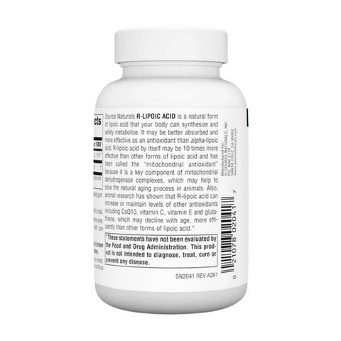 Source Naturals, R-Lipoic Acid, 100 MG, 120 Tabs
