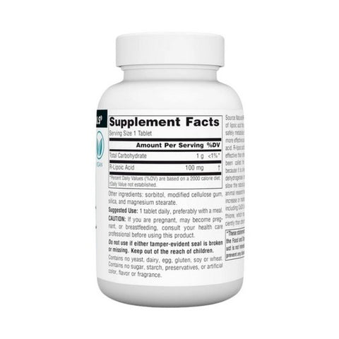 Source Naturals, R-Lipoic Acid, 100 MG, 120 Tabs