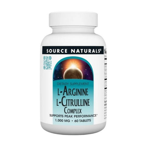 Source Naturals, L-Arginine L-Citrulline Complex, 60 Tabs