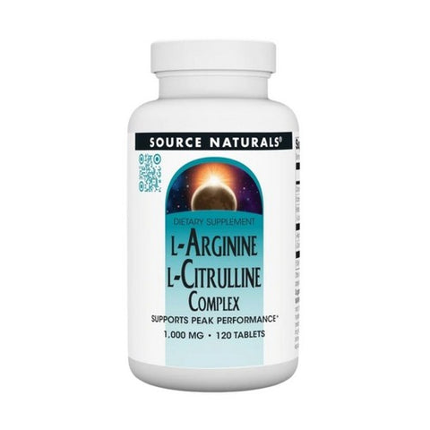 Source Naturals, L-Arginine L-Citrulline Complex, 120 Tabs