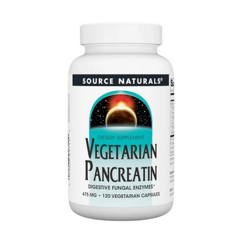 Source Naturals, Vegetarian Pancreatin, 475 mg, 120 Caps