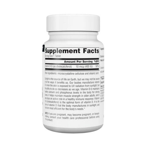 Source Naturals, Vitamin D, 400 IU, 200 Tabs