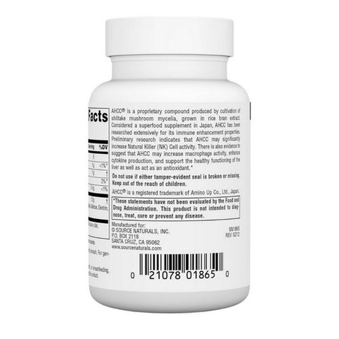 Source Naturals, Ahcc, 750 mg, 30 Caps
