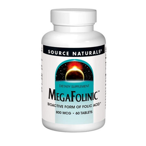 Source Naturals, Mega-folinic, 60 Tabs