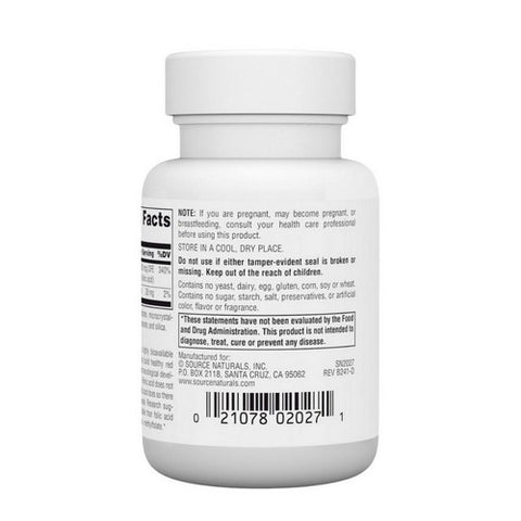 Source Naturals, Mega-folinic, 60 Tabs