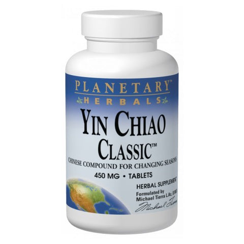 Planetary Herbals, Yin Chiao Classic, 450 mg, 30 Tabs