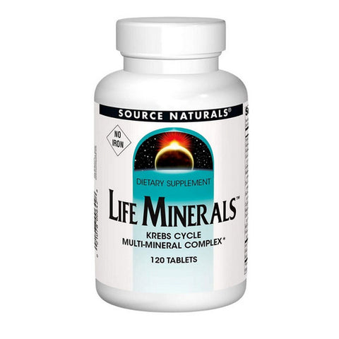 Source Naturals, Life Minerals No Iron, 120 Tabs