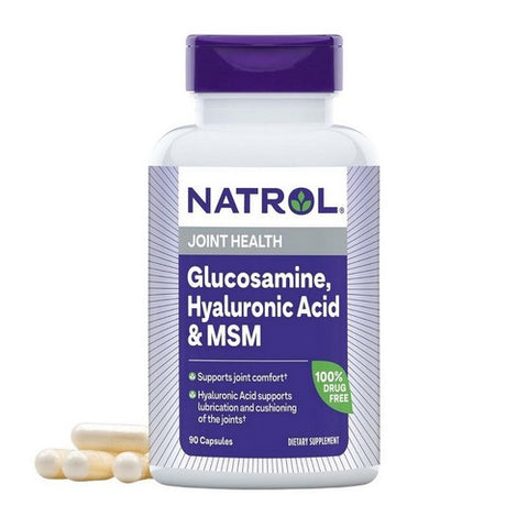 Natrol, Hyaluronic Acid, Vegetarian W/msm & Glucosamine 90 Caps