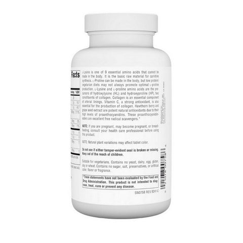 Source Naturals, L-Proline/L-Lysine, 275 mg, 120 Tabs