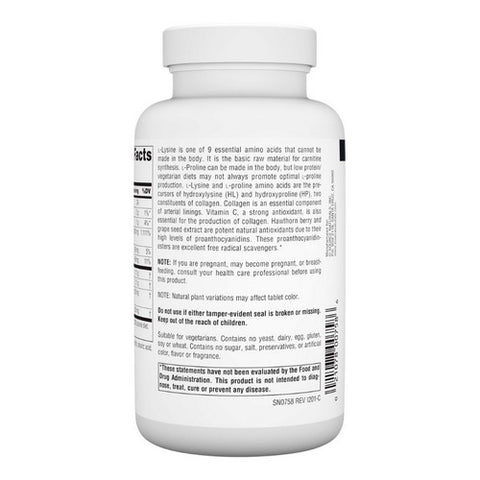 Source Naturals, L-Proline/L-Lysine, 275 mg, 120 Tabs