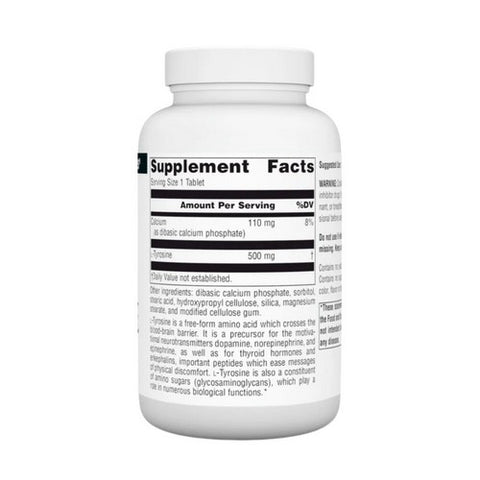 Source Naturals, L-Tyrosine, 500 MG, 100 Tabs