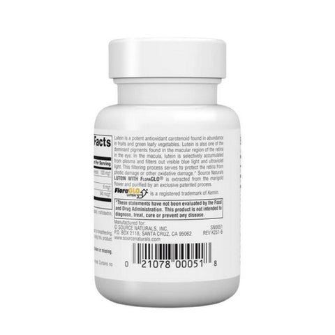 Source Naturals, Lutein, 6 mg, 45 Caps