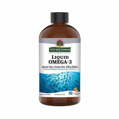 Nature's Answer, Liquid Omega 3, Natural Orange Flavor, 16 Oz