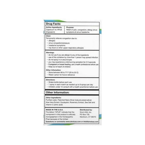 Sinol, Sinol-M Allergy/Sinus Relief Nasal Spray, Allergy 15 Ml