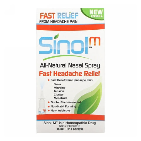 Sinol, Sinol M Headache Nasal Spray, 15 Ml