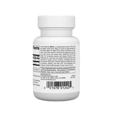 Source Naturals, Maca, 250 MG, 30 Tabs