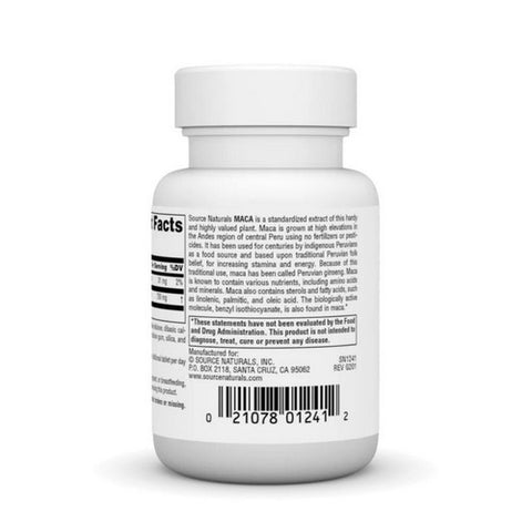 Source Naturals, Maca, 250 MG, 60 Tabs