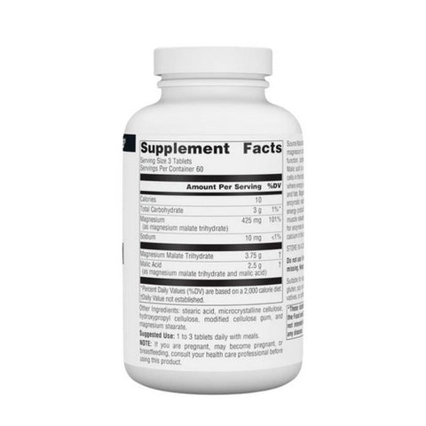 Source Naturals, Magnesium Malate, 1250 mg, 180 Tabs