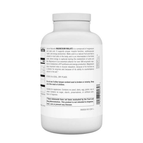 Source Naturals, Magnesium Malate, 360 Tabs