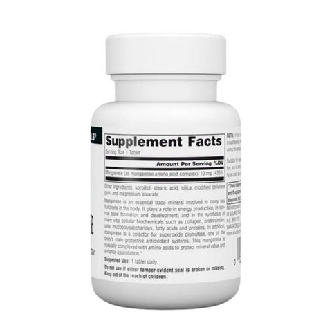 Source Naturals, Manganese Chelate, 10 mg, 100 Tabs