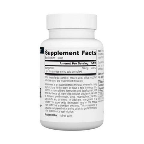 Source Naturals, Manganese Chelate, 10 mg, 250 Tabs