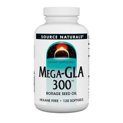 Source Naturals, Mega-GLA 300, 120 Softgels
