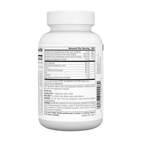 Source Naturals, Mega One (Formerly Mega-Vite 85), 60 Tabs