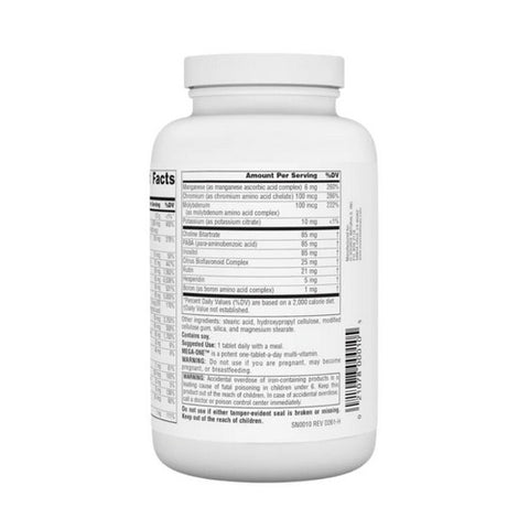 Source Naturals, Mega One (Formerly Mega-Vite 85), 180 Tabs