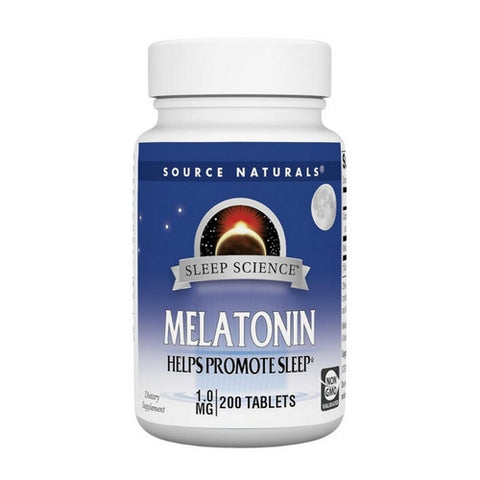 Source Naturals, Melatonin, 1 mg, 200 Tabs