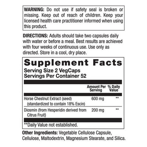 Body Gold, Venastat Capsules For Natural Leg Vein Health, 60 caps