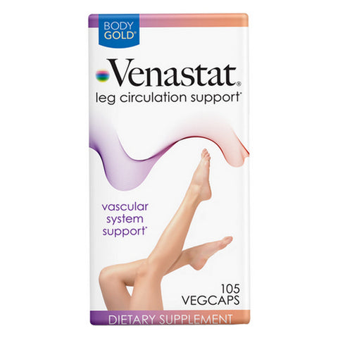 Body Gold, Venastat Capsules For Natural Leg Vein Health, 105 Caps