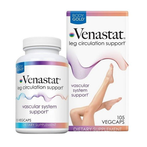 Body Gold, Venastat Capsules For Natural Leg Vein Health, 105 Caps