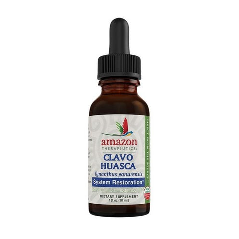 Amazon Therapeutic Laboratories, Clavo Huasca, Certified Organic 1 Fl Oz
