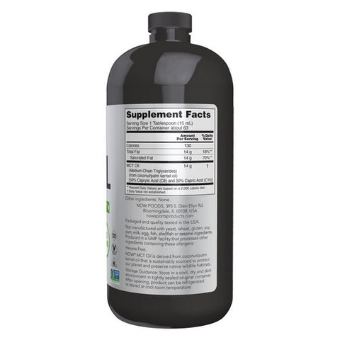 Now Foods, MCT Oil Liquid, 32 Fl Oz