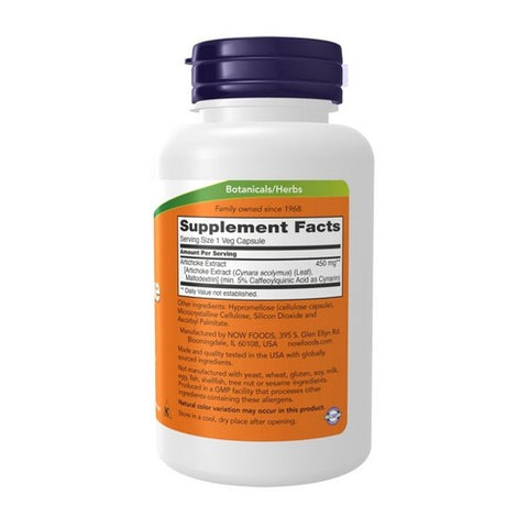 Now Foods, Artichoke Extract, 450 mg, 90 Vcaps