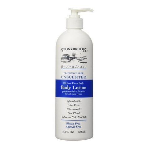 Stony Brook Botanicals, Body Lotion, Unscented, 16 Oz