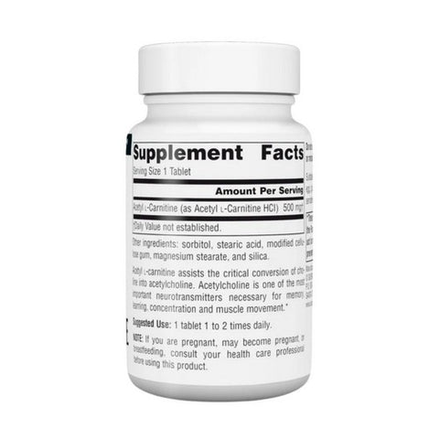 Source Naturals, Acetyl L-Carnitine, 500 mg, 30 Tabs