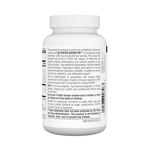 Source Naturals, Activated Quercetin, 100 Tabs