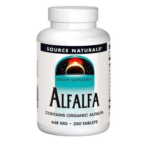 Source Naturals, Alfalfa, 648 Mg, 250 Tabs