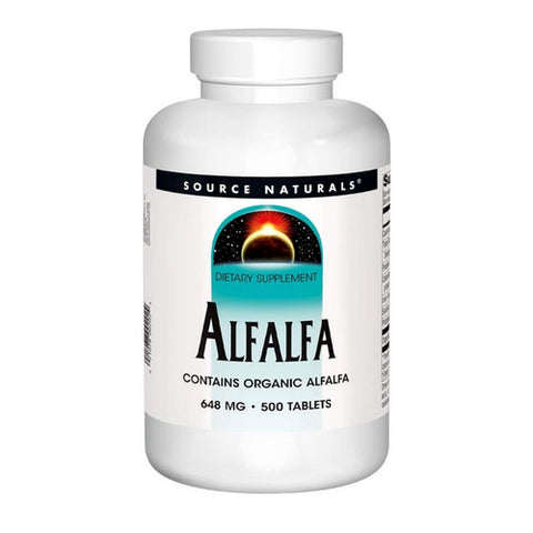 Source Naturals, Alfalfa, 648 Mg, 500 Tabs